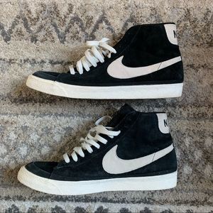 Nike Blazer Black White Suede Mid Sz 13